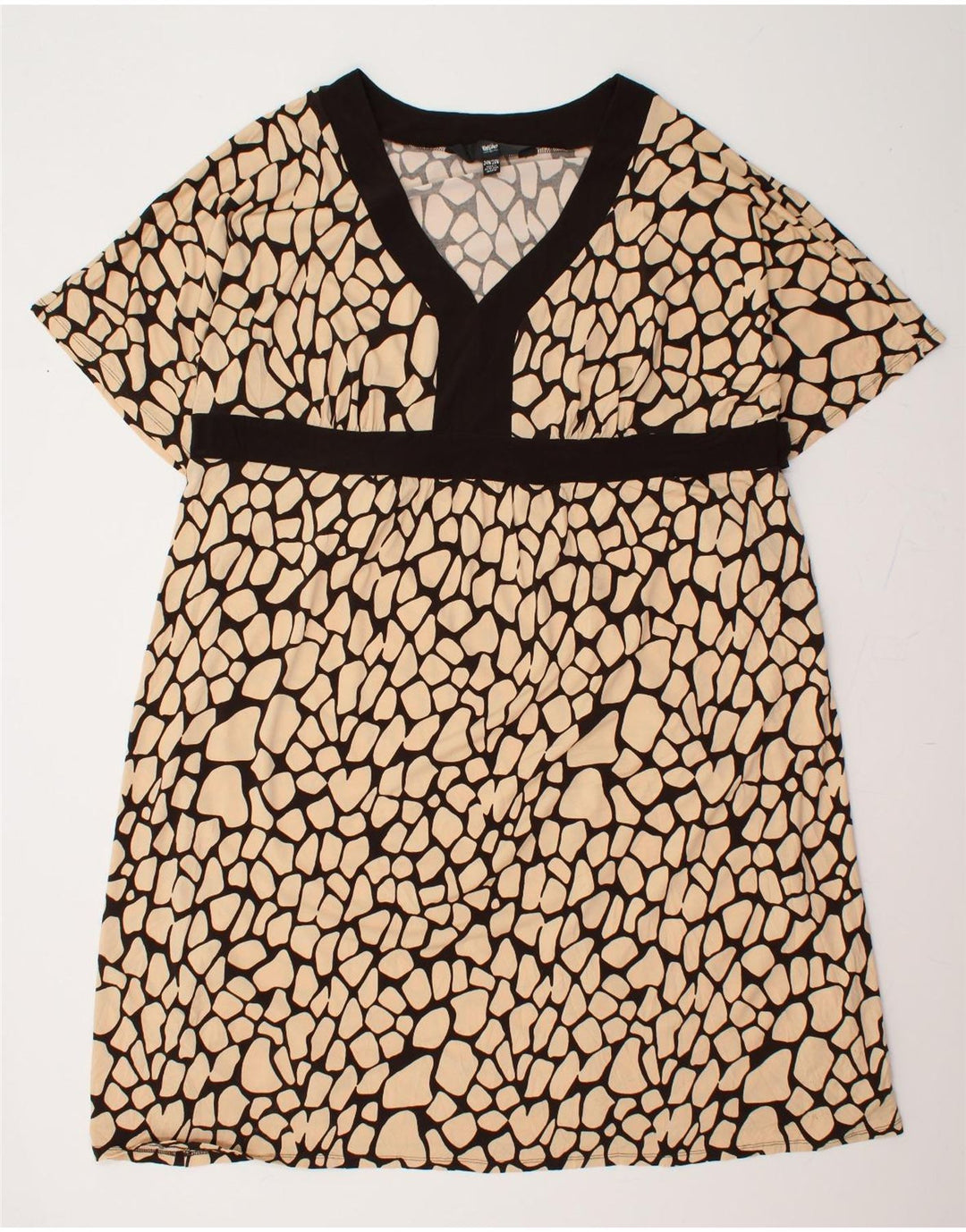 MOSSIMO Womens Sheath Dress US 24 3XL Beige Spotted Polyester
