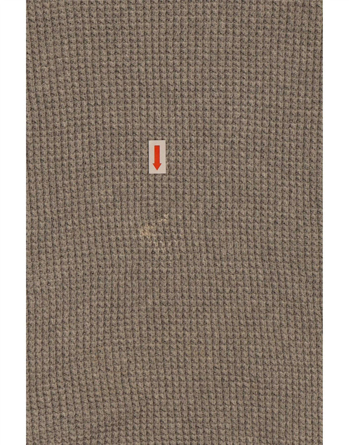 Zara Mens Turtle Neck Jumper Sweater Medium Grey Cotton