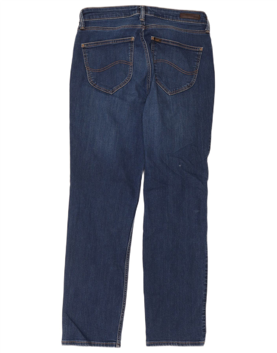 Lee Womens Marion Straight Jeans W31 L31 Blue Cotton