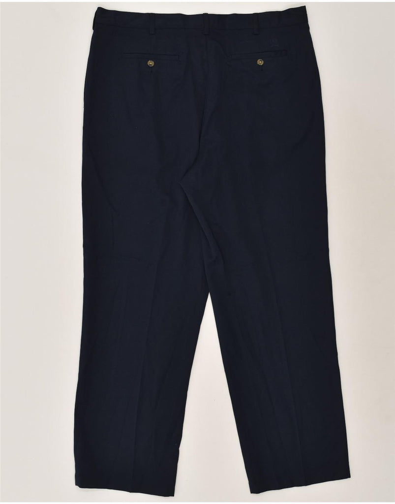 TOMMY HILFIGER Mens Pegged Casual Trousers W40 L32 Navy Blue Polyester | Vintage Tommy Hilfiger | Thrift | Second-Hand Tommy Hilfiger | Used Clothing | Messina Hembry 