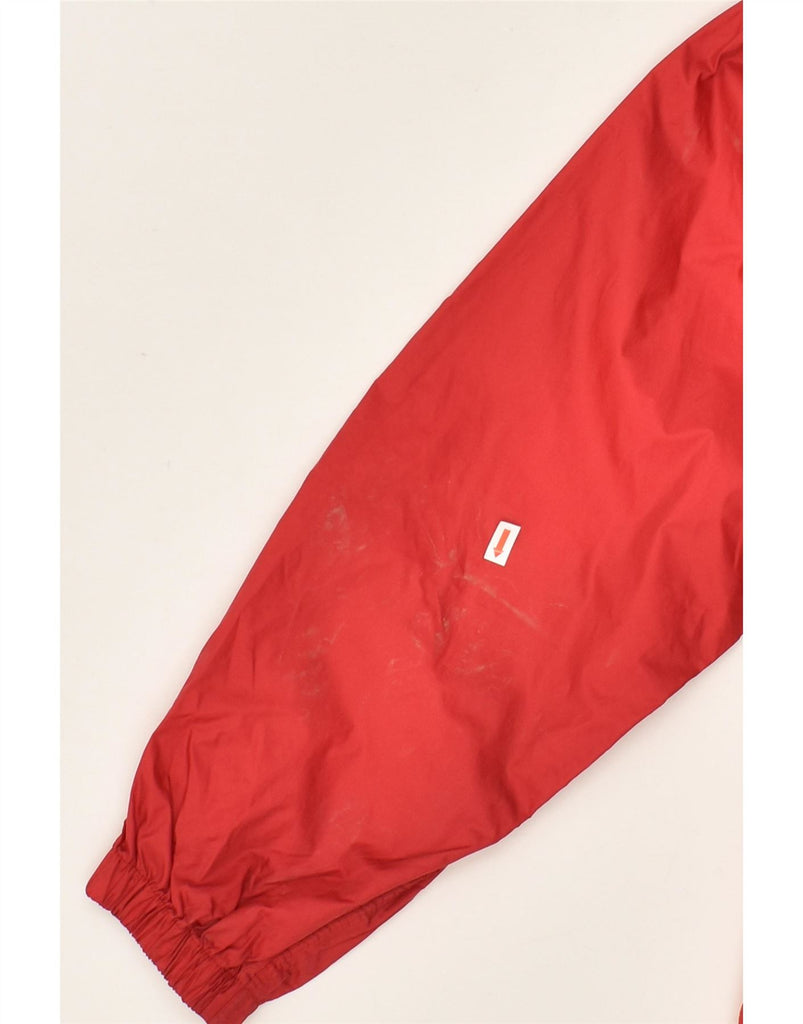 ADIDAS Boys Graphic Rain Jacket 13-14 Years Red Vintage Adidas and Second-Hand Adidas from Messina Hembry 