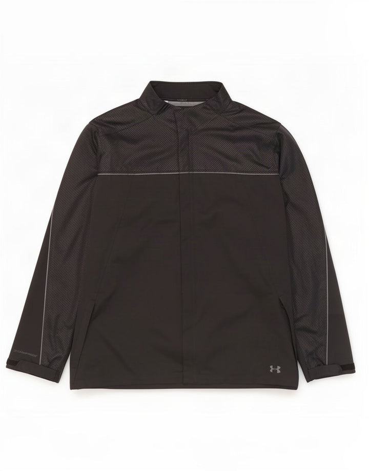 Under Armour Mens Tracksuit Top Jacket 4XL Black Colourblock Polyester
