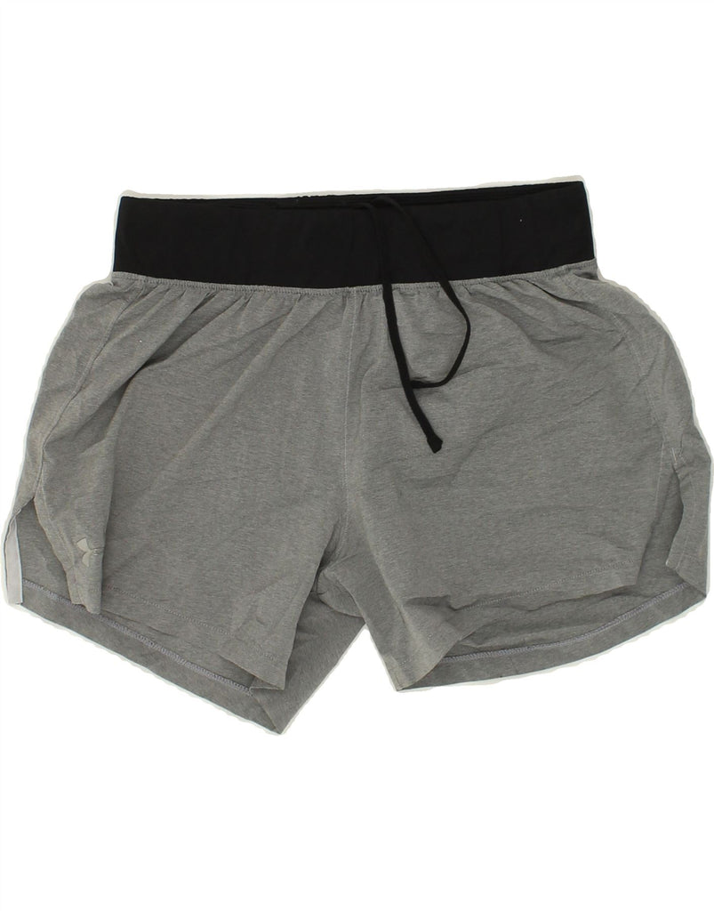 UNDER ARMOUR Womens Sport Shorts UK 8 Small Grey | Vintage Under Armour | Thrift | Second-Hand Under Armour | Used Clothing | Messina Hembry 