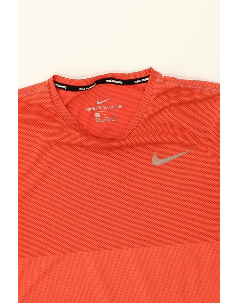NIKE Mens T-Shirt Top Medium Red Polyester | Vintage Nike | Thrift | Second-Hand Nike | Used Clothing | Messina Hembry 