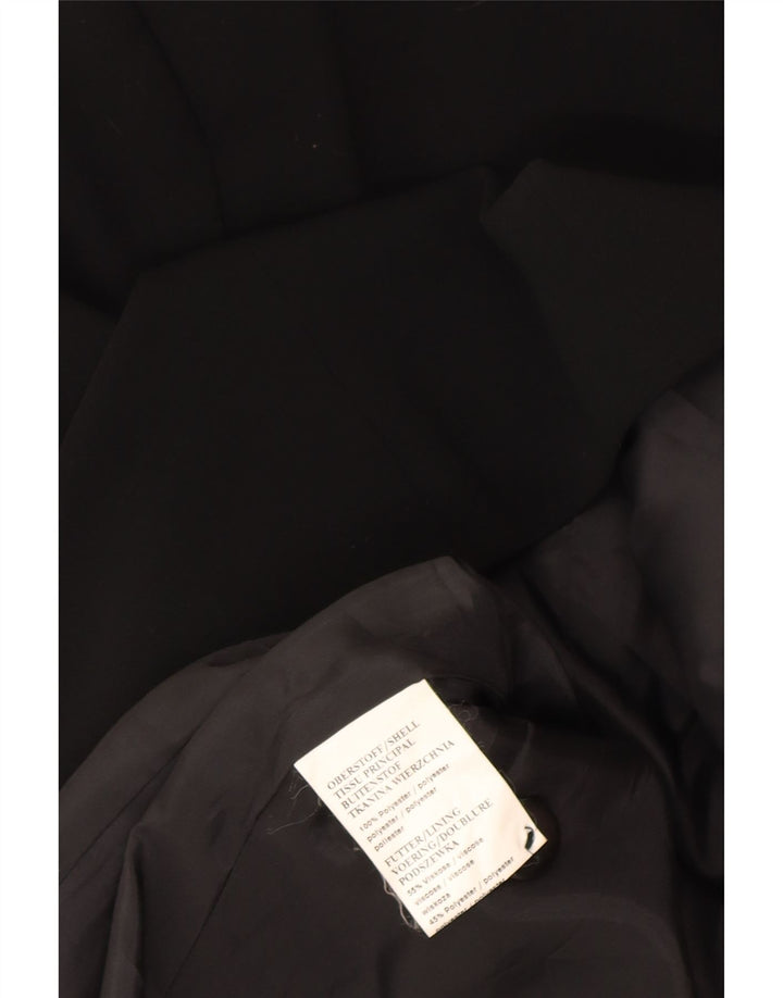 Marcona Womens 3 Button Blazer Jacket UK 16 Large Black Polyester