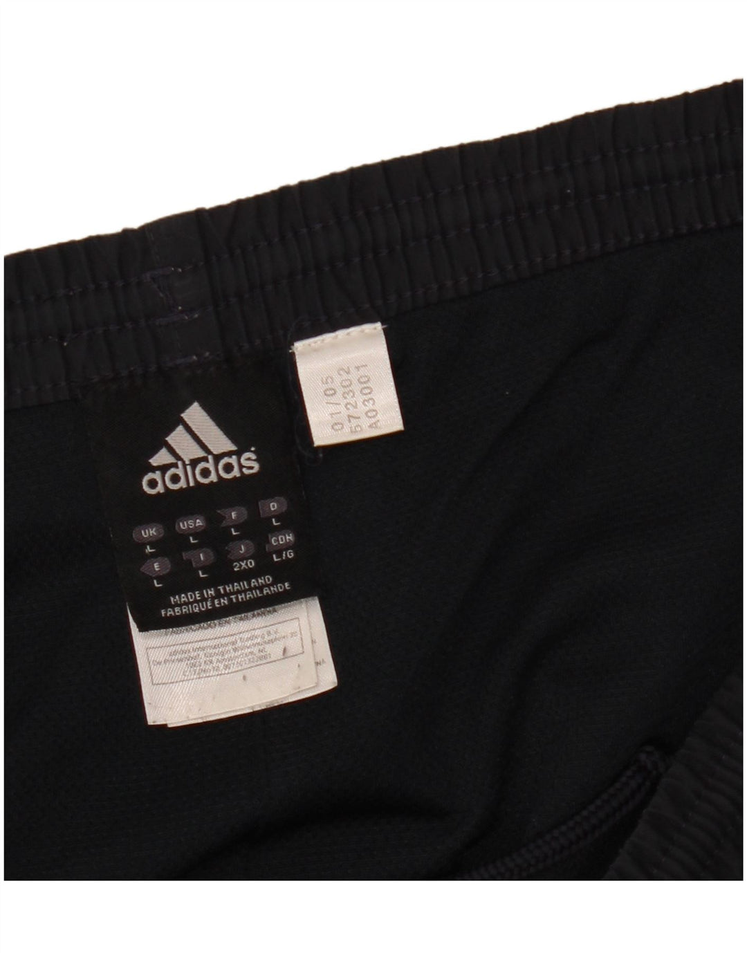 Adidas Mens Sport Shorts Large Navy Blue Polyester