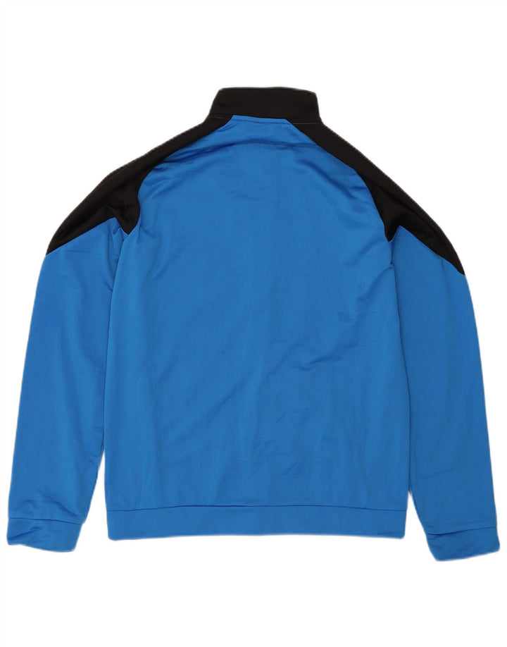 Puma Boys Graphic Tracksuit Top Jacket 15-16 Years Blue Colourblock