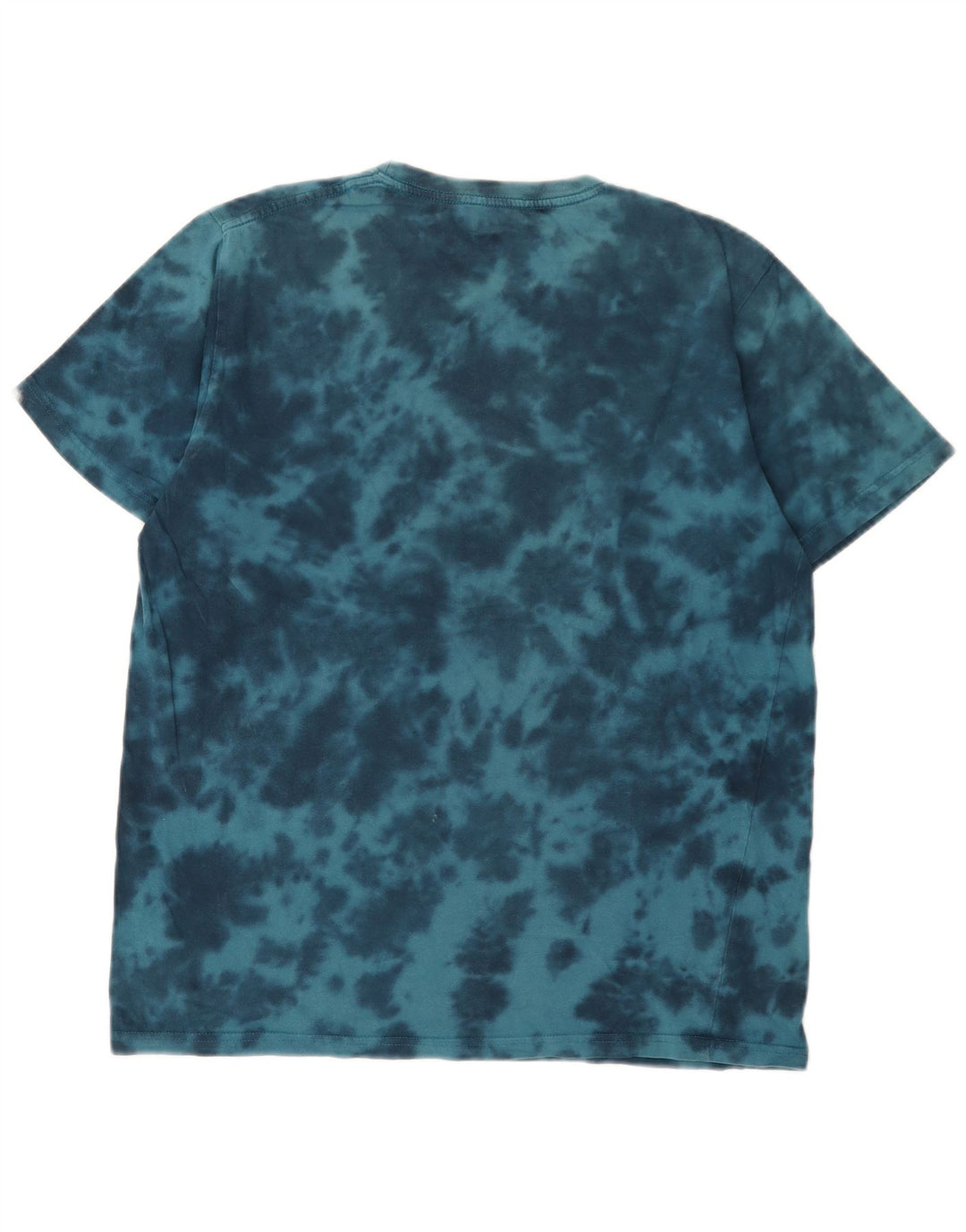 Saltrock Mens Graphic T-Shirt Top Medium Blue Tie Dye Cotton