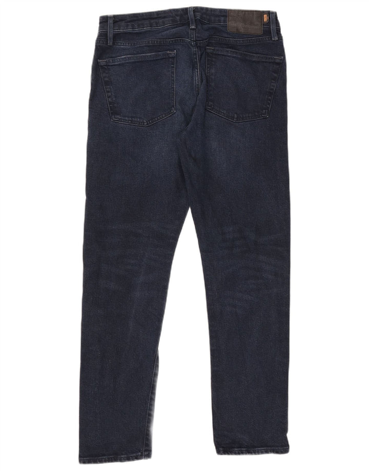 Superdry Mens Slim Jeans W32 L30 Navy Blue Cotton