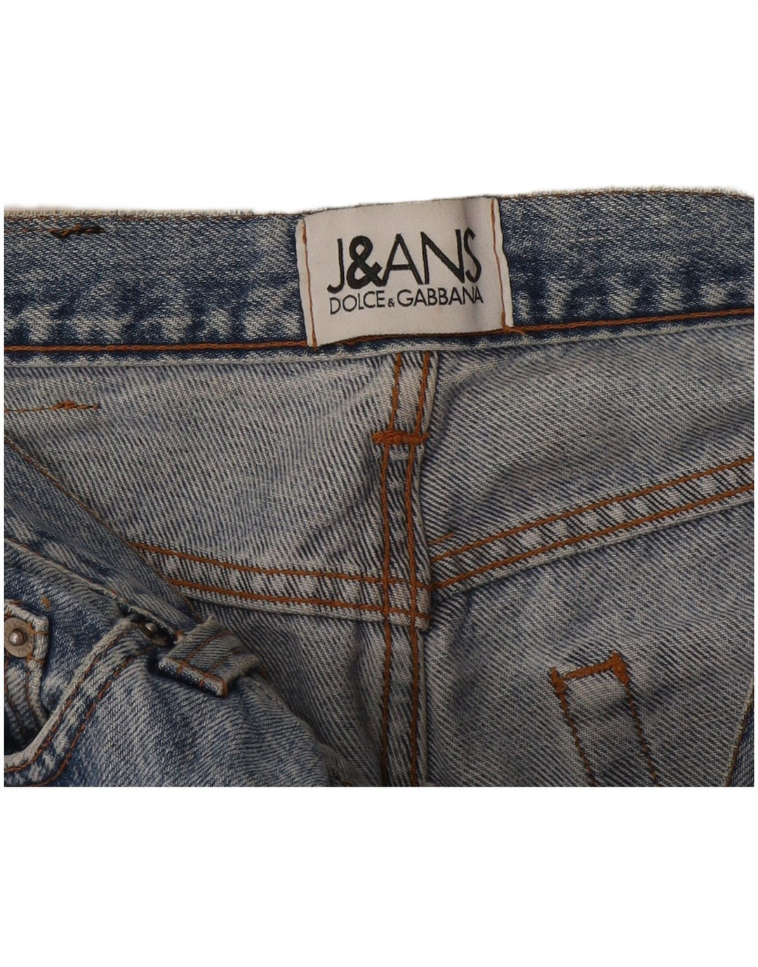 DOLCE & GABBANA Womens High Waist Jeans W28 L31 Blue