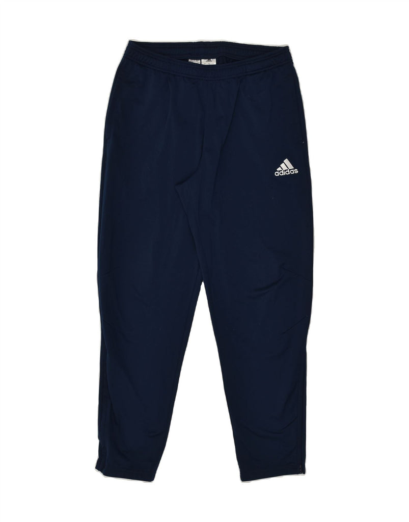 ADIDAS Mens Tracksuit Trousers Large Navy Blue Polyester | Vintage Adidas | Thrift | Second-Hand Adidas | Used Clothing | Messina Hembry 