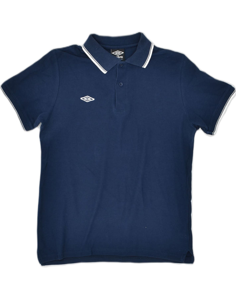 UMBRO Mens Polo Shirt Small Navy Blue Cotton | Vintage | Thrift | Second-Hand | Used Clothing | Messina Hembry 