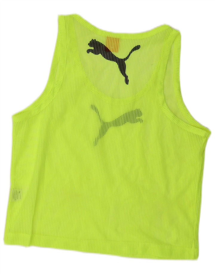 Puma Womens Oversized Graphic Vest Top UK 10 Small Green