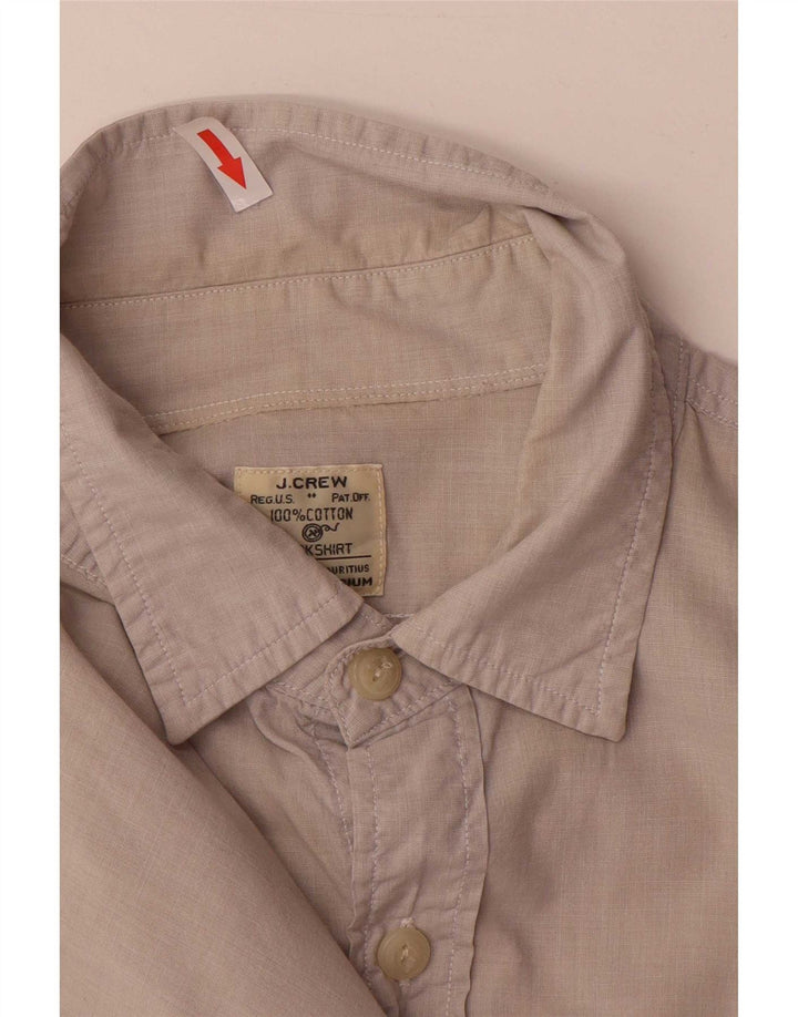 J. Crew Mens Shirt Medium Beige Cotton