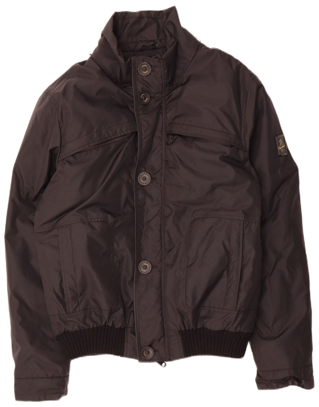 Refrigiwear Mens Padded Bomber Jacket UK 40 Large Black Nylon