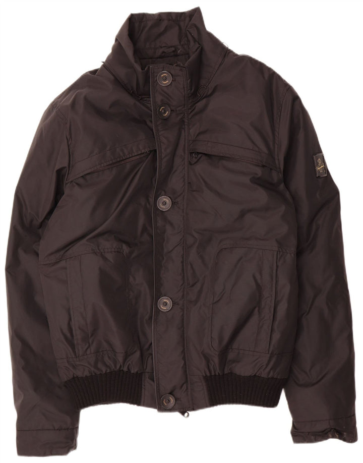 Refrigiwear Mens Padded Bomber Jacket UK 40 Large Black Nylon