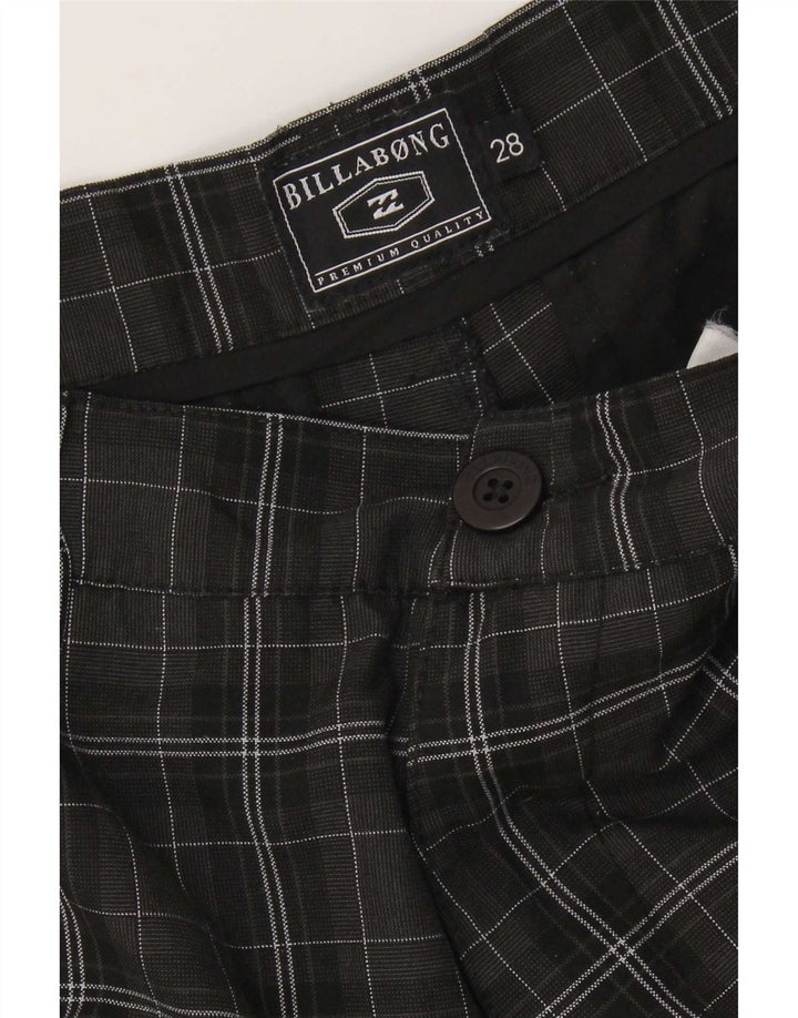Billabong Mens Chino Shorts W28 Small Black Check