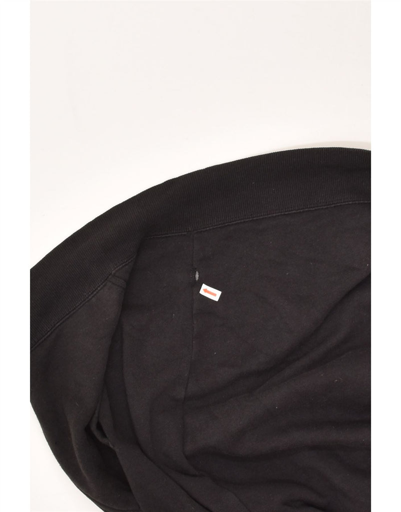 FILA Mens Zip Hoodie Sweater Large Black Cotton | Vintage Fila | Thrift | Second-Hand Fila | Used Clothing | Messina Hembry 