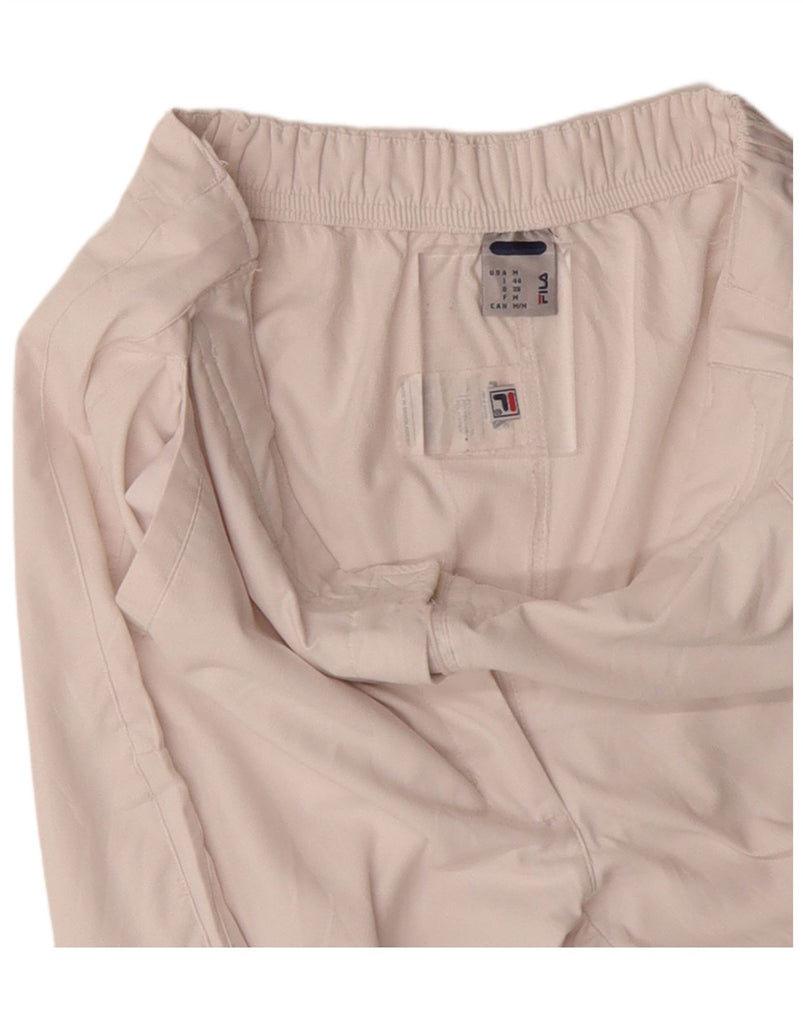 FILA Womens Tracksuit Trousers Medium W30 L28 White Polyester Vintage Fila and Second-Hand Fila from Messina Hembry 