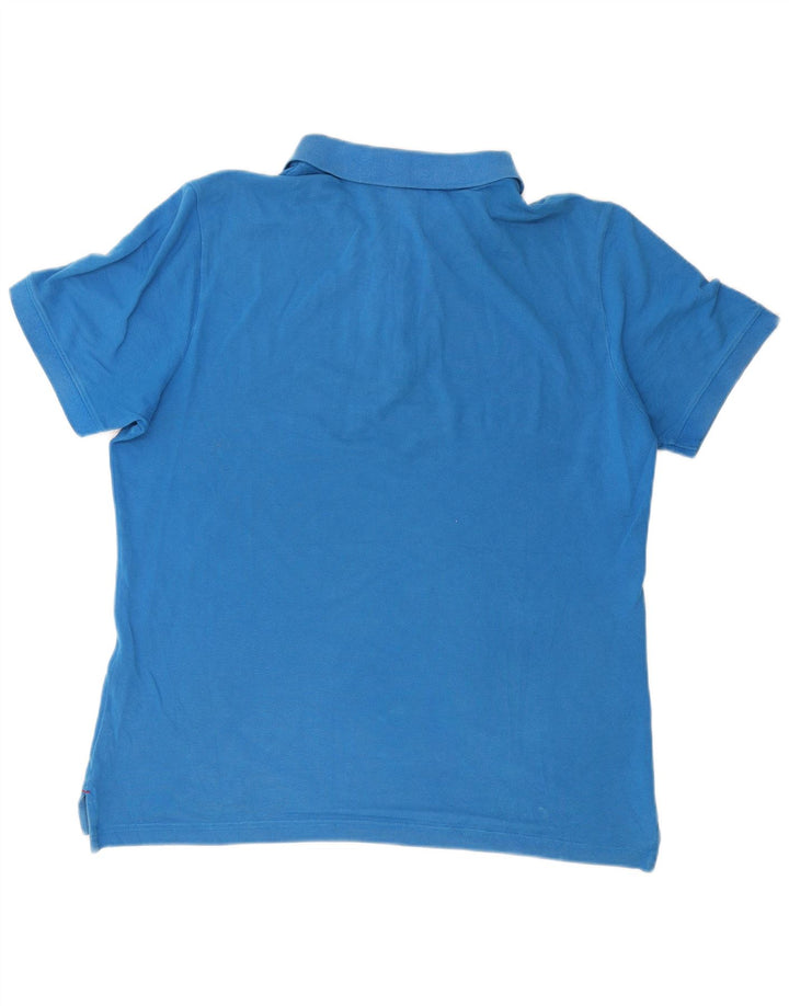 NAPAPIJRI Mens Polo Shirt XL Blue Cotton