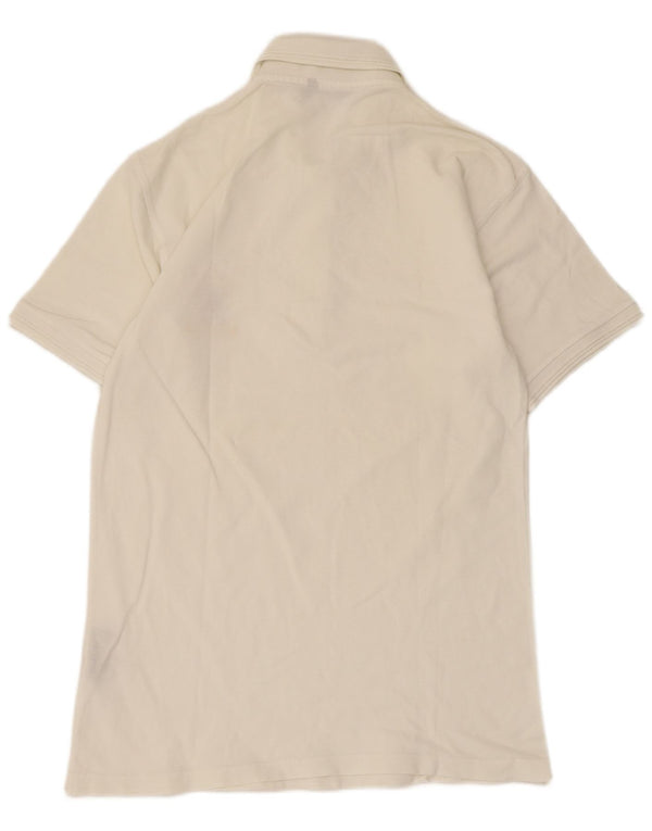 Slam Mens Polo Shirt Small White Cotton