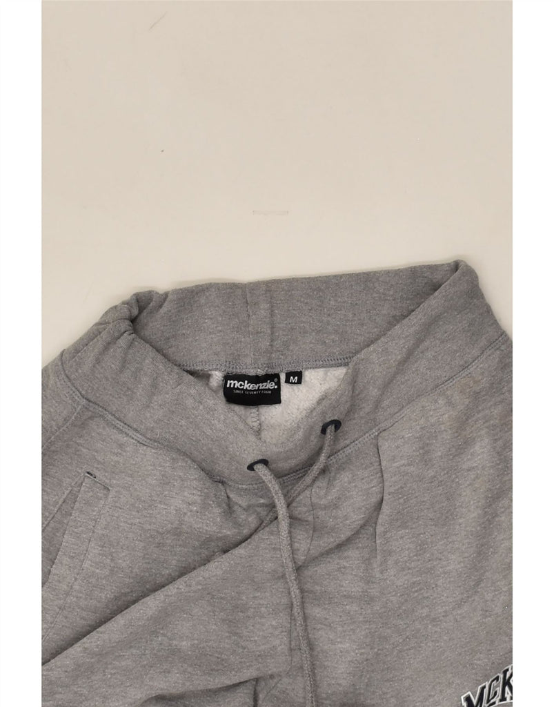 MCKENZIE Mens Graphic Tracksuit Trousers Joggers Medium Grey Cotton | Vintage Mckenzie | Thrift | Second-Hand Mckenzie | Used Clothing | Messina Hembry 