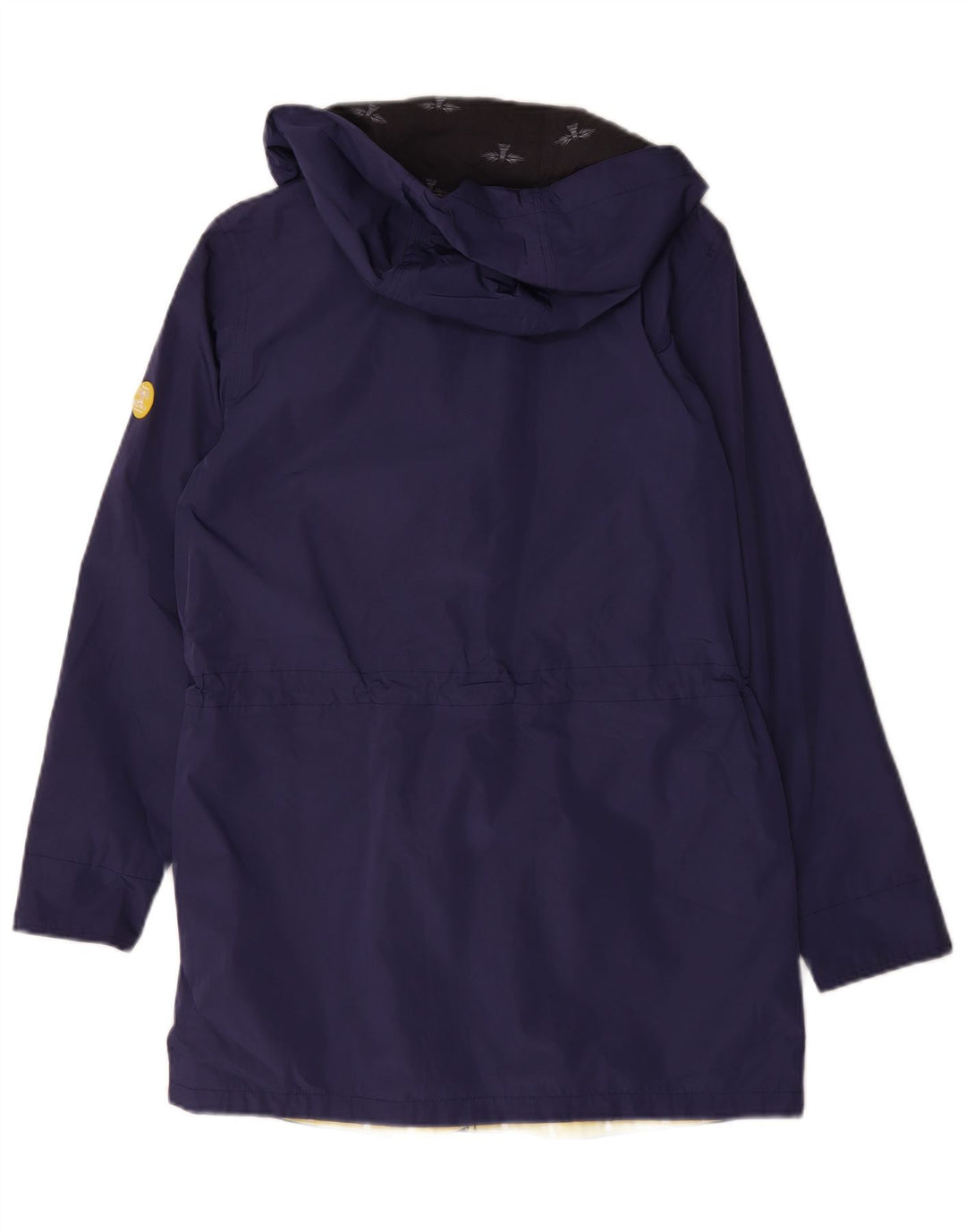 Barbour Womens Hooded Windbreaker Coat UK 12 Medium Navy Blue