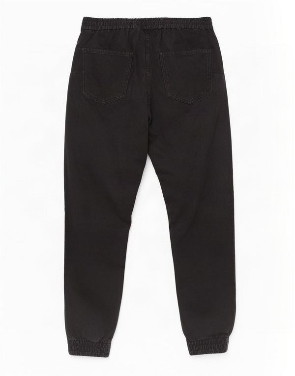 Zara Womens Joggers Cropped Jeans Large W30 L25 Navy Blue