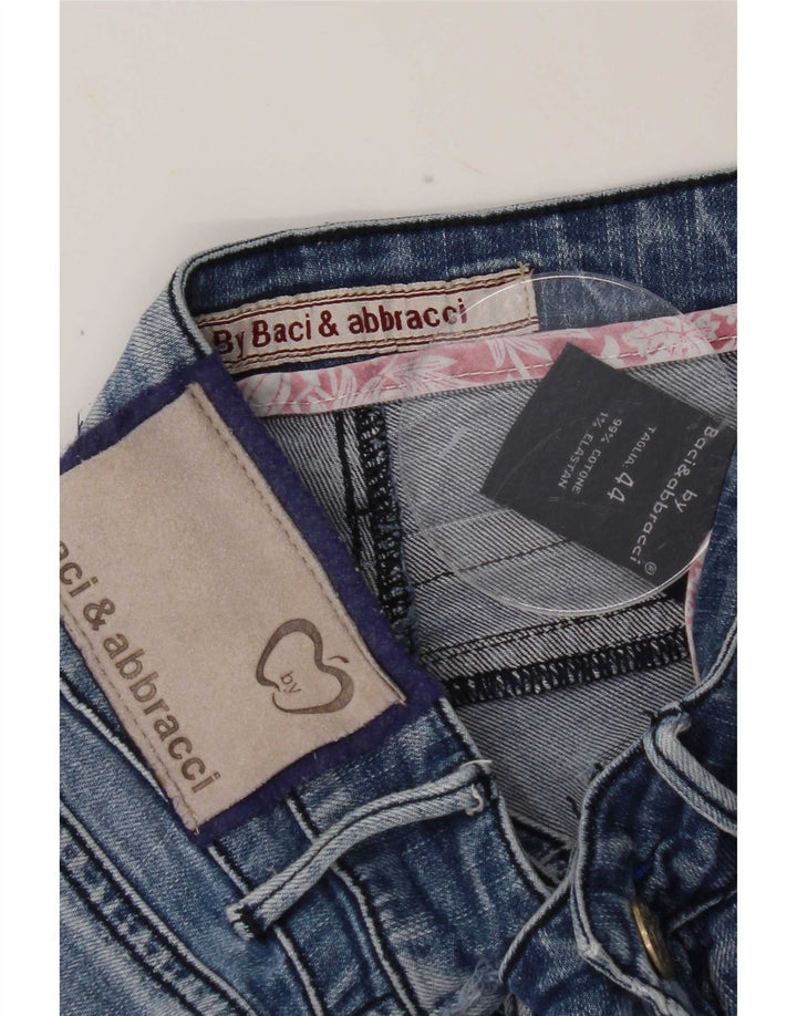 BACI & ABBRACCI Womens Slim Jeans IT 44 Medium W28 L28 Blue Cotton