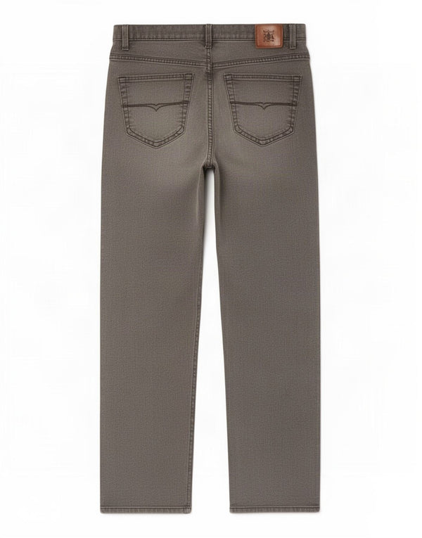 Marks & Spencer Mens Stretch Regular Straight Jeans W34 L31 Grey Cotton