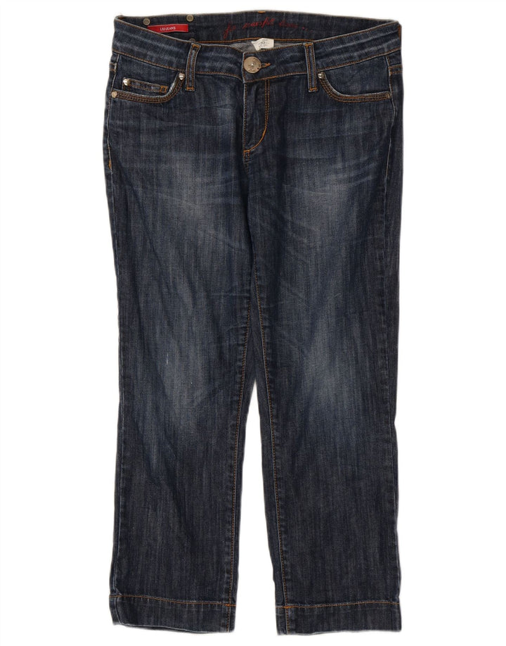 Liu Jo Womens Cropped Jeans W30 L24 Navy Blue