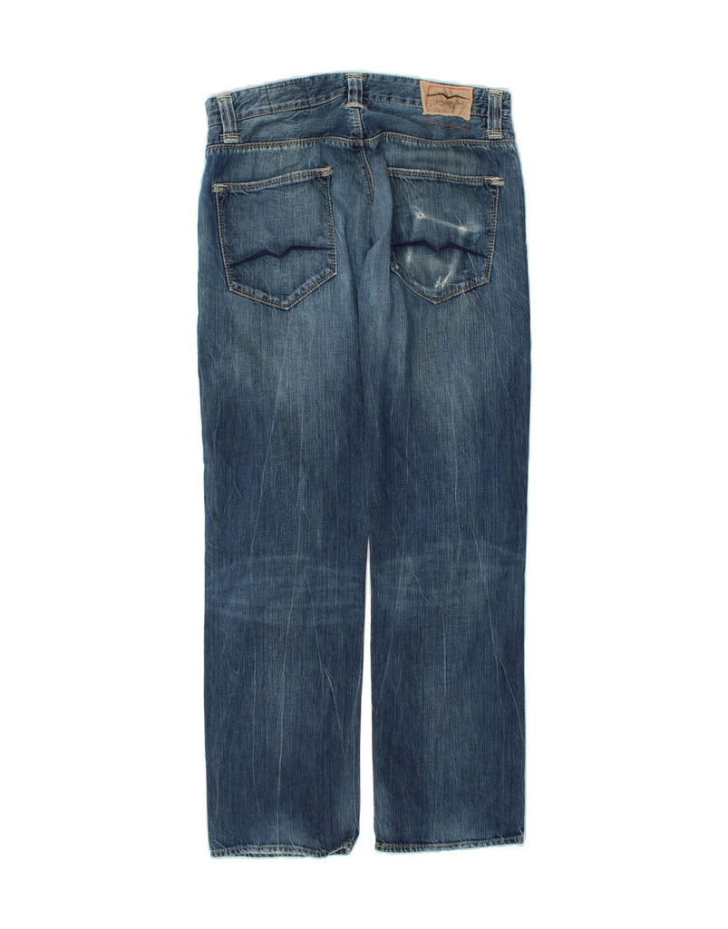 HUGO BOSS Mens Straight Jeans W33 L32 Blue Cotton Vintage Hugo Boss and Second-Hand Hugo Boss from Messina Hembry 