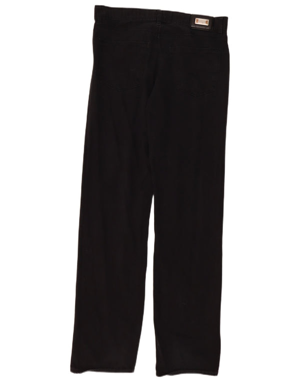 Hugo Boss Mens Straight Jeans W34 L34 Black Cotton