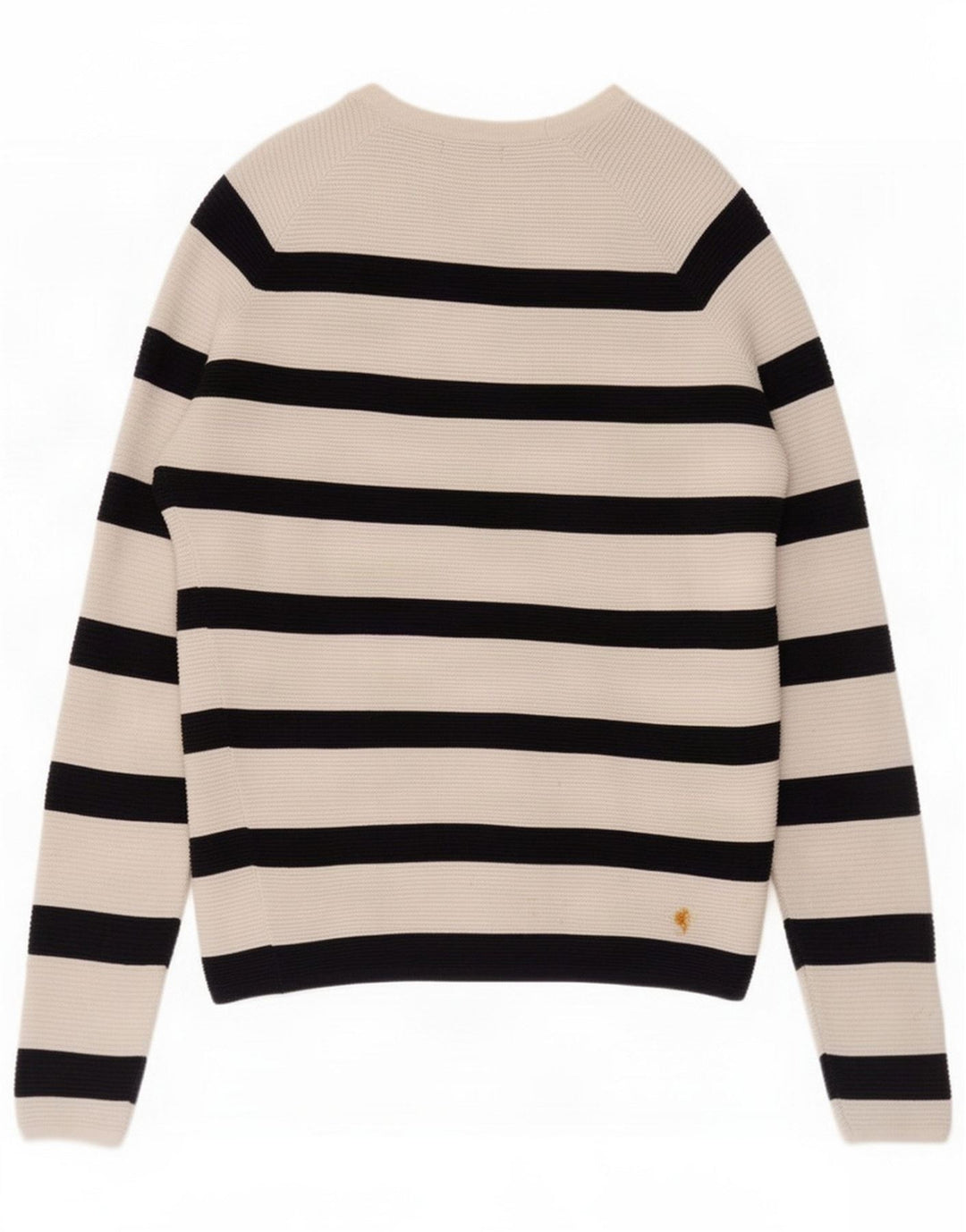 Zara Mens Crew Neck Jumper Sweater Medium White Striped