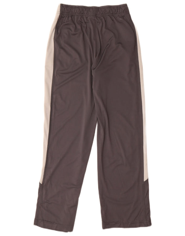 Nike Boys Dri Fit Tracksuit Trousers 12-13 Years Large Grey Colourblock