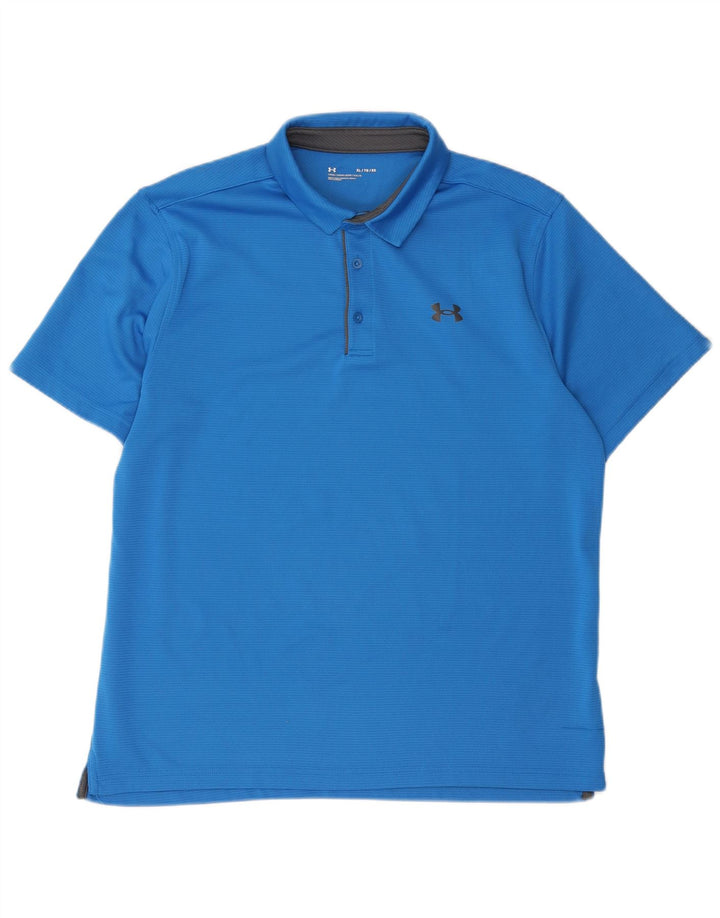 Under Armour Mens Polo Shirt XL Blue