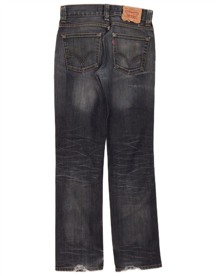 Levi's Womens 511 Slim Jeans W33 L34 Navy Blue Cotton