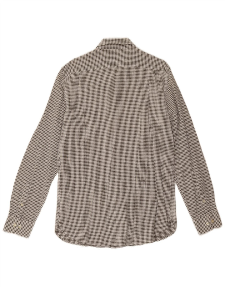Marlboro Classics Mens Shirt XL Grey Geometric