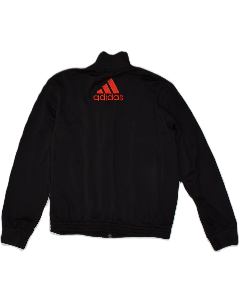 ADIDAS Boys Tracksuit Top Jacket 9-10 Years Black Polyester | Vintage Adidas | Thrift | Second-Hand Adidas | Used Clothing | Messina Hembry 