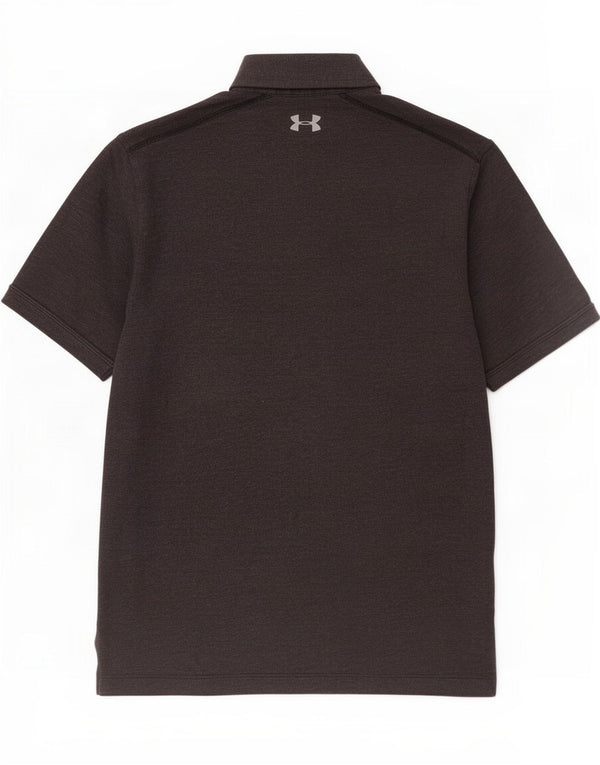 Under Armour Mens Heat Gear Polo Shirt Medium Grey
