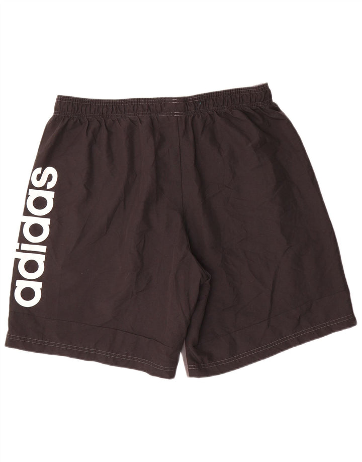 Adidas Mens Graphic Sport Shorts XL  Grey Colourblock Polyester