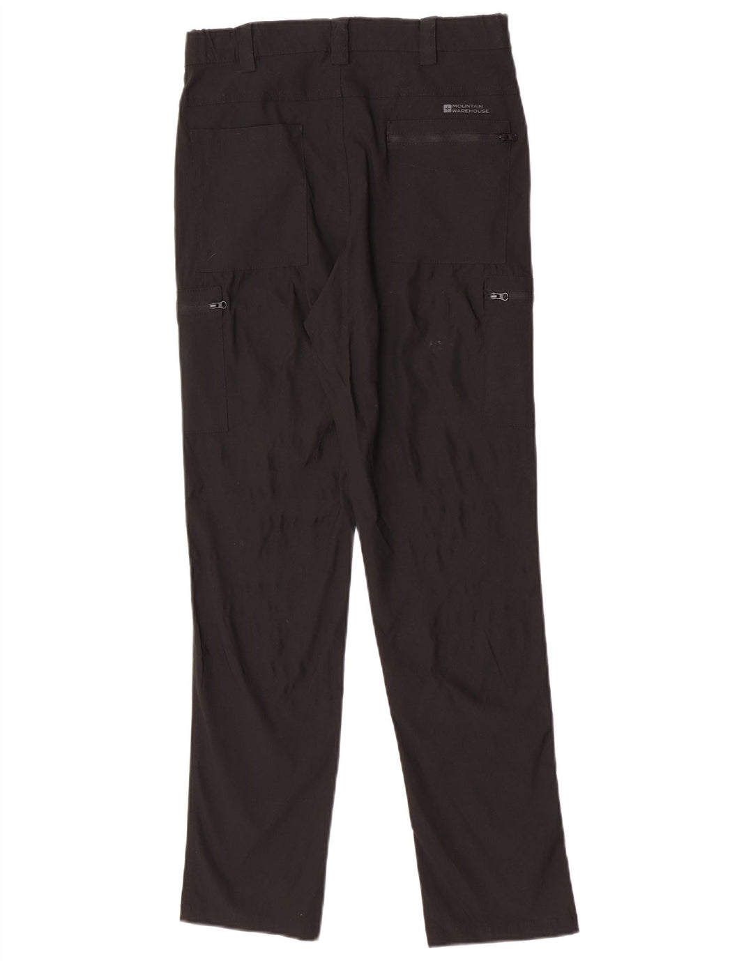 Mountain Warehouse Mens Slim Cargo Trousers W30 L30 Black Nylon