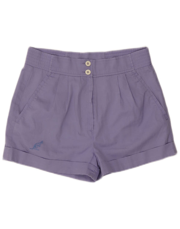 AUSTRALIAN L'ALPINA Womens Pegged Chino Shorts IT 48 XL W32 Purple