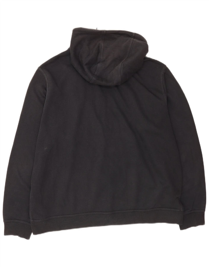 Nike Mens Zip Hoodie Sweater 2XL Black Cotton