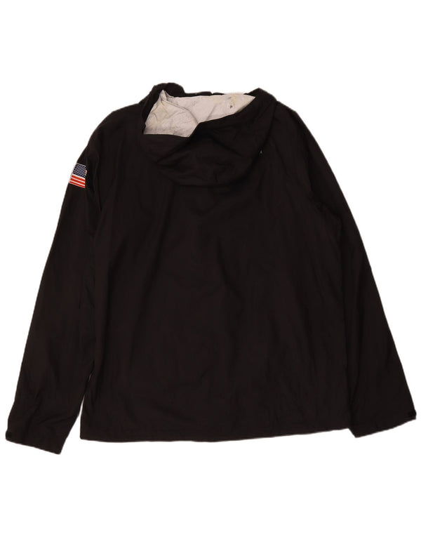 The North Face Mens Hooded Rain Jacket UK 40 Large Black
