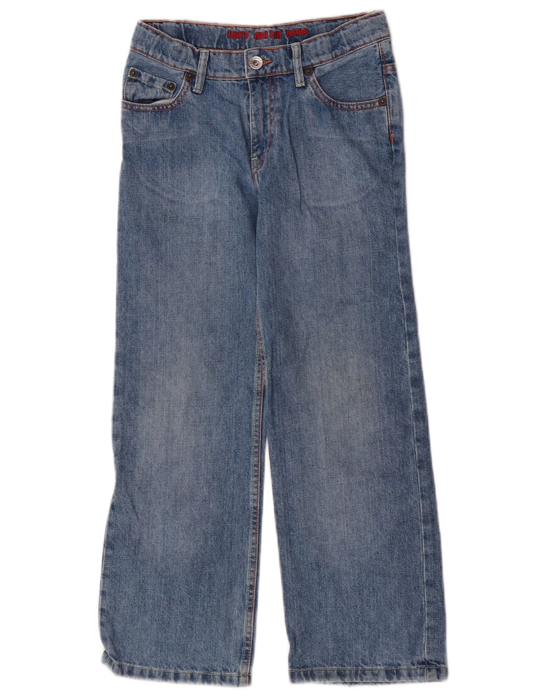 Levi's Boys Straight Jeans 7-8 Years W24 L23 Blue Cotton