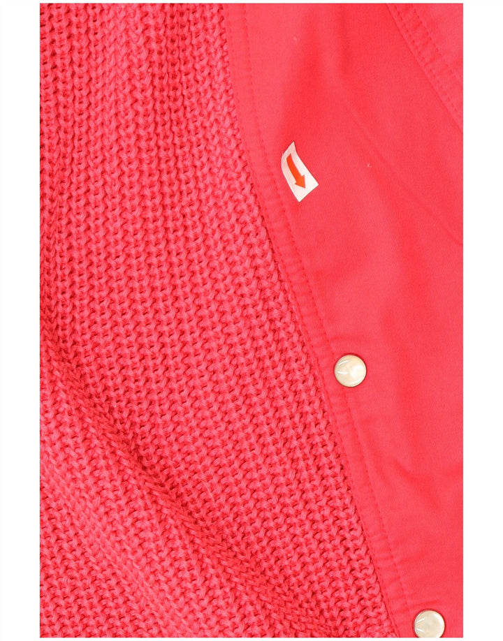 Vintage Womens Double Breasted Cardigan Sweater IT 42 Medium Pink