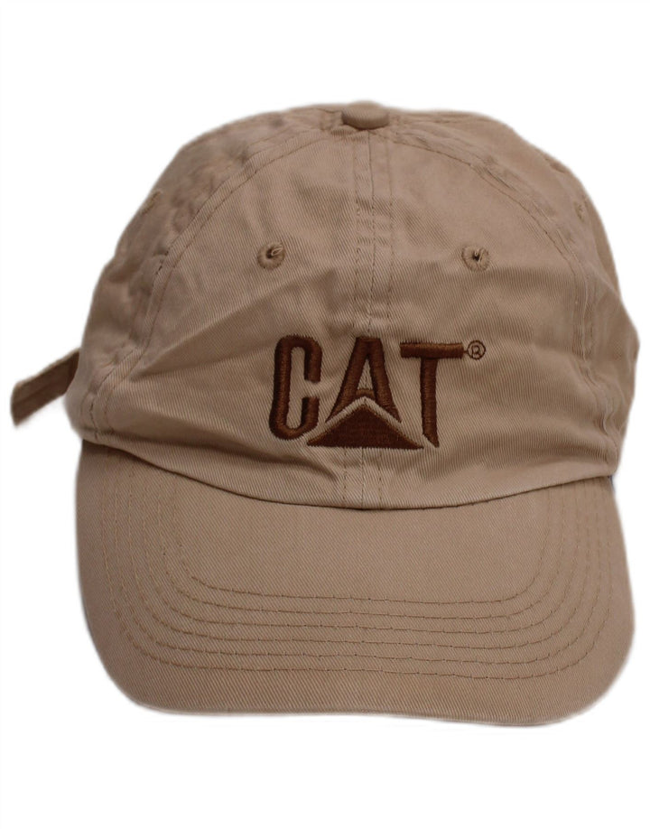 Caterpillar Mens Graphic Baseball Cap One Size Beige