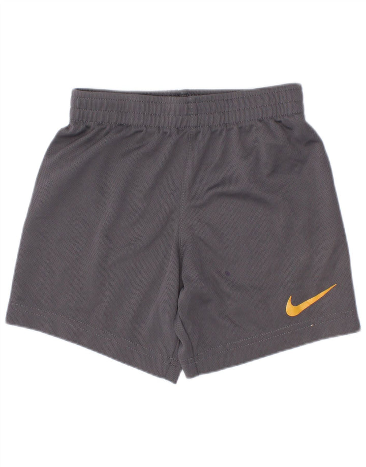 Nike Boys Sport Shorts 3-4 Years XS Grey Polyester