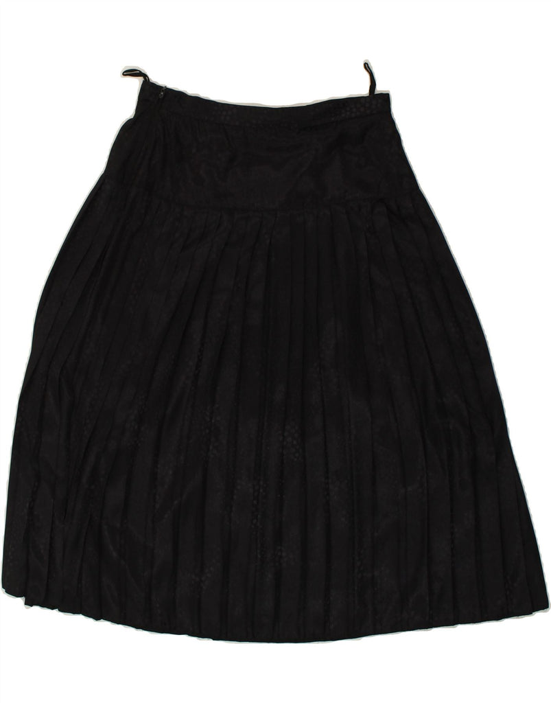 FRANKEN WALDER Womens Knife Pleated Skirt EU 40 Medium W30 Black Polyester Vintage Franken Walder and Second-Hand Franken Walder from Messina Hembry 